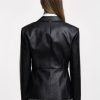PLEASE FAUX LEATHER BLAZER J0LHHA4000