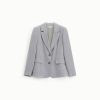 PLEASE BLAZER WITH BUTTON CLOSURE