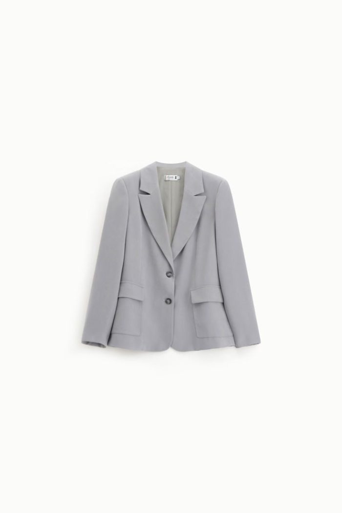 PLEASE BLAZER WITH BUTTON CLOSURE