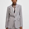 PLEASE BLAZER WITH BUTTON CLOSURE