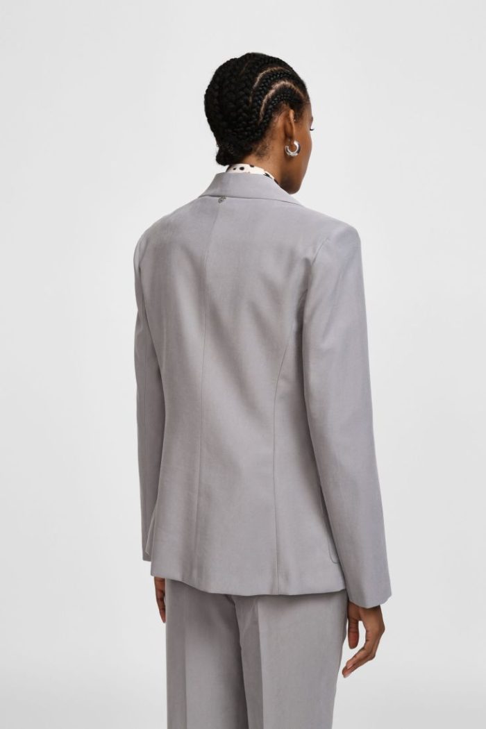 PLEASE BLAZER WITH BUTTON CLOSURE