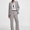 PLEASE WIDE -LEG HIGH-RISE CLASSIC TROUSERS