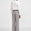 PLEASE WIDE -LEG HIGH-RISE CLASSIC TROUSERS
