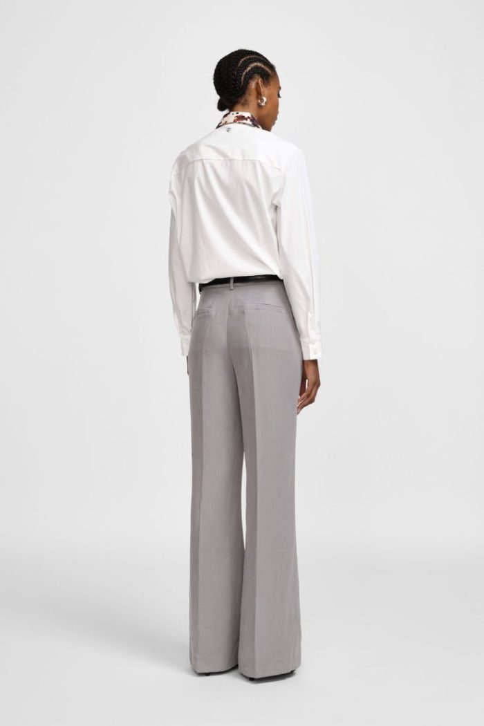 PLEASE WIDE -LEG HIGH-RISE CLASSIC TROUSERS