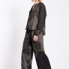 PHILOSOPHY SATIN PRINT WIDE LEG PANTS