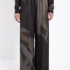 PHILOSOPHY SATIN PRINT WIDE LEG PANTS
