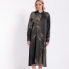 PHILOSOPHY  SATIN PRINT SHIRTDRESS