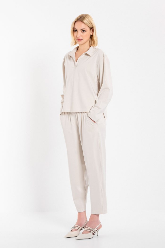 PHILOSOPHY SCUBA POLO CROPPED TOP