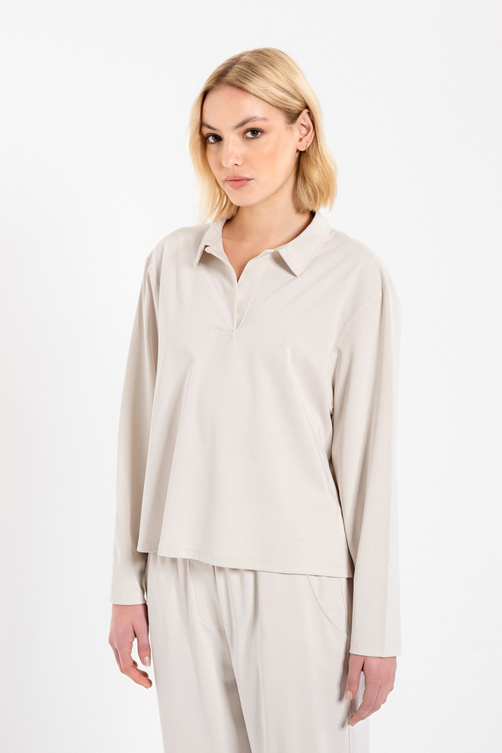 PHILOSOPHY SCUBA POLO CROPPED TOP