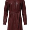 SMASHED LEMON  WOMENS PU SHIRT DRESS