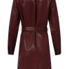 SMASHED LEMON  WOMENS PU SHIRT DRESS
