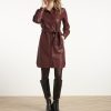 SMASHED LEMON  WOMENS PU SHIRT DRESS