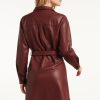 SMASHED LEMON  WOMENS PU SHIRT DRESS