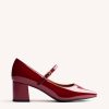 GIOSEPPO PATENT LEATHER EFFECT MARY-JANES WINDHAM BURDEOS