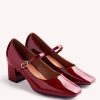 GIOSEPPO PATENT LEATHER EFFECT MARY-JANES WINDHAM BURDEOS