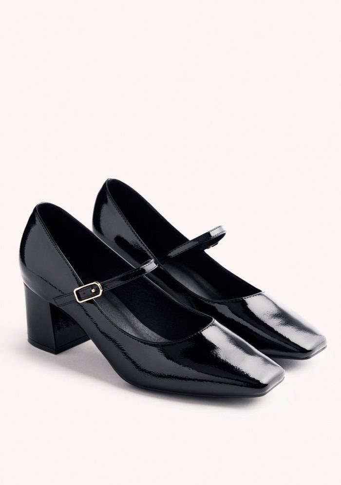 GIOSEPPO PATENT LEATHER EFFECT MARY-JANES WINDHAM