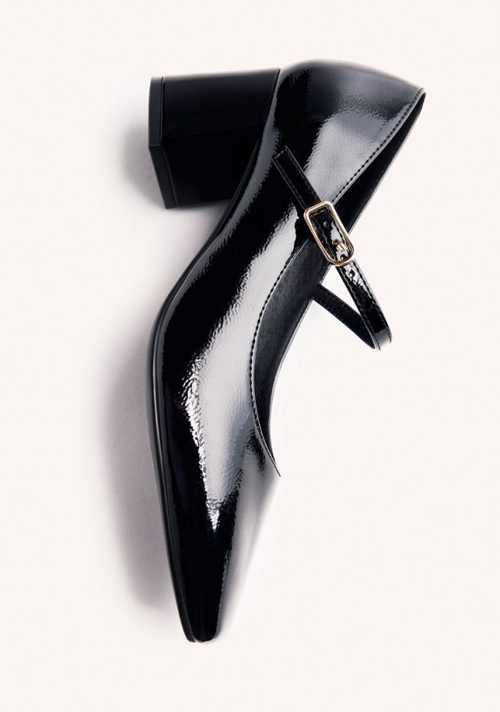 GIOSEPPO PATENT LEATHER EFFECT MARY-JANES WINDHAM