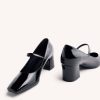 GIOSEPPO PATENT LEATHER EFFECT MARY-JANES WINDHAM