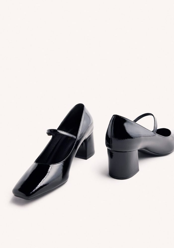 GIOSEPPO PATENT LEATHER EFFECT MARY-JANES WINDHAM