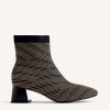 GIOSEPPO STRIPED ELASTIC ANKLE BOOTS SNOVER
