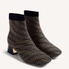 GIOSEPPO STRIPED ELASTIC ANKLE BOOTS SNOVER