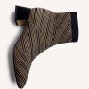 GIOSEPPO STRIPED ELASTIC ANKLE BOOTS SNOVER