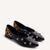 GIOSEPPO STUDDED LEATHER BALLET FLATS BRAHAM