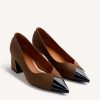 GIOSEPPO CONTRASTS HEELED SHOES CORCORAN