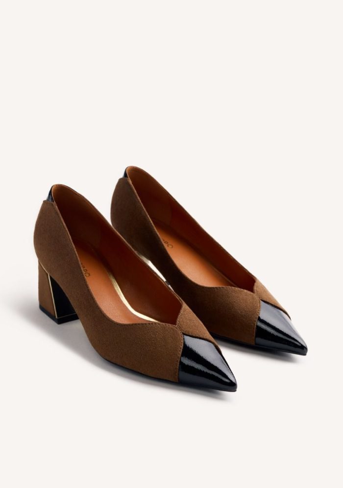 GIOSEPPO CONTRASTS HEELED SHOES CORCORAN
