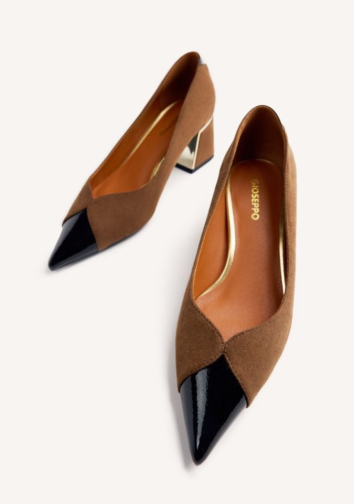 GIOSEPPO CONTRASTS HEELED SHOES CORCORAN
