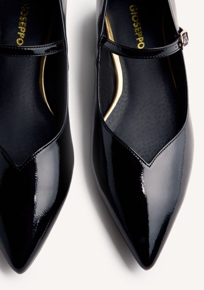GIOSEPPO PATENT LEATHER EFFECT HEELED SHOES WISHAW