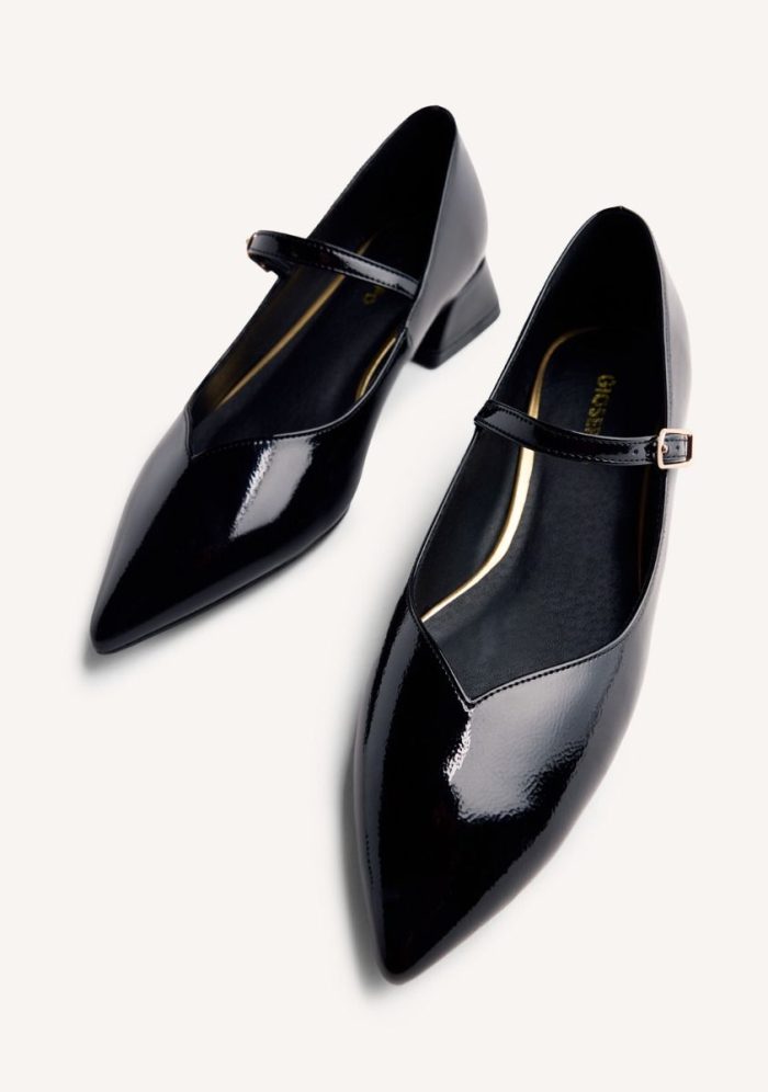 GIOSEPPO PATENT LEATHER EFFECT HEELED SHOES WISHAW