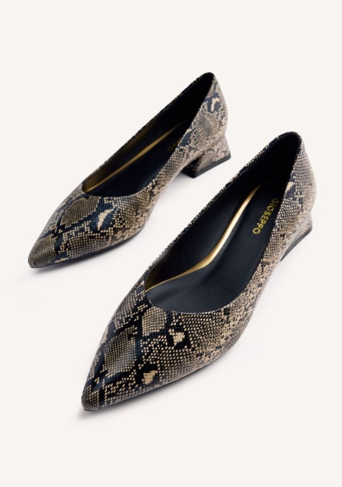 GIOSEPPO SNAKE EFFECT HEELED SHOES MESICK
