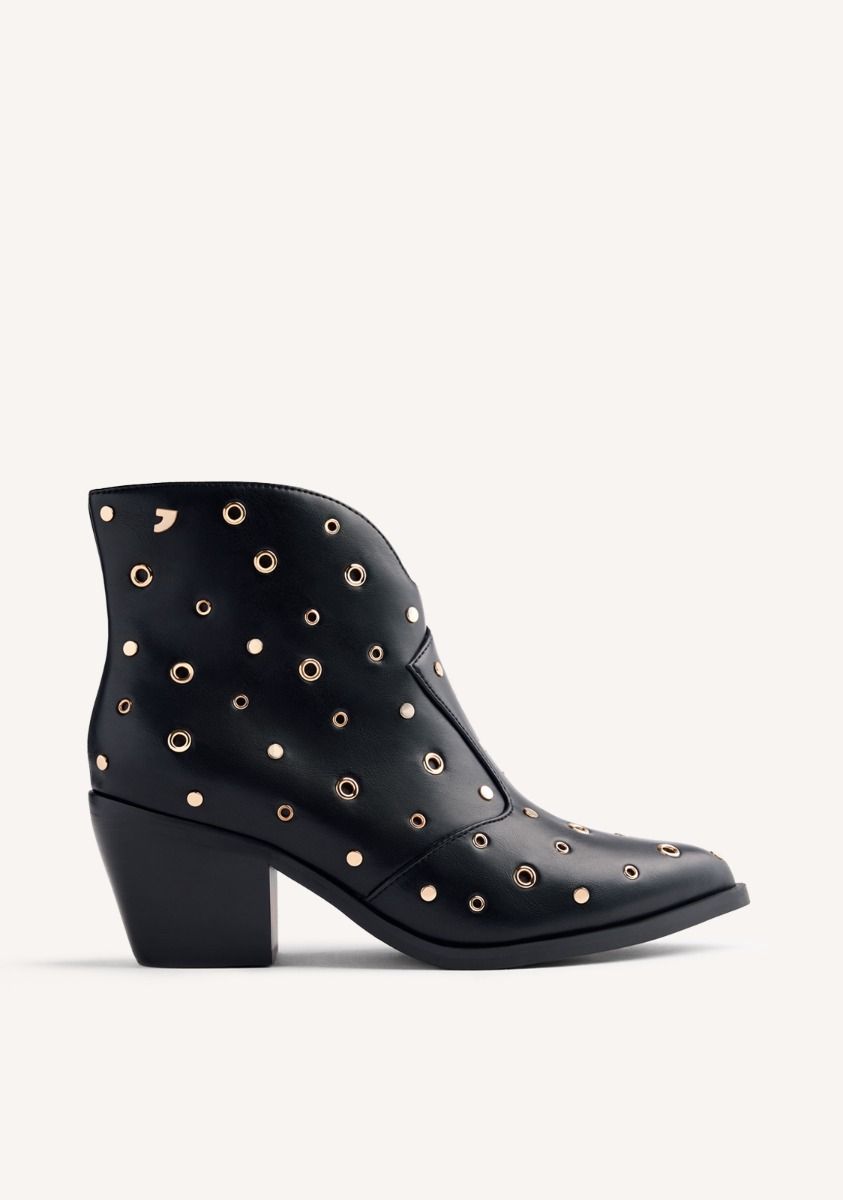 GIOSEPPO STUDS AND EYELETS ANIMAL PRINTBOY BOOTS MUSKEGON