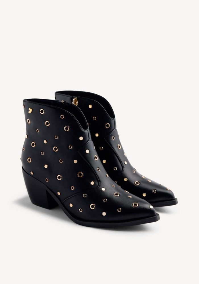 GIOSEPPO STUDS AND EYELETS ANIMAL PRINTBOY BOOTS MUSKEGON