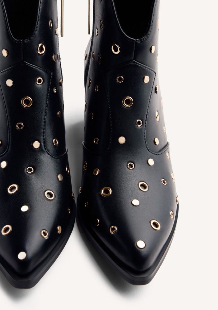 GIOSEPPO STUDS AND EYELETS ANIMAL PRINTBOY BOOTS MUSKEGON