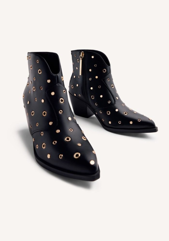 GIOSEPPO STUDS AND EYELETS ANIMAL PRINTBOY BOOTS MUSKEGON