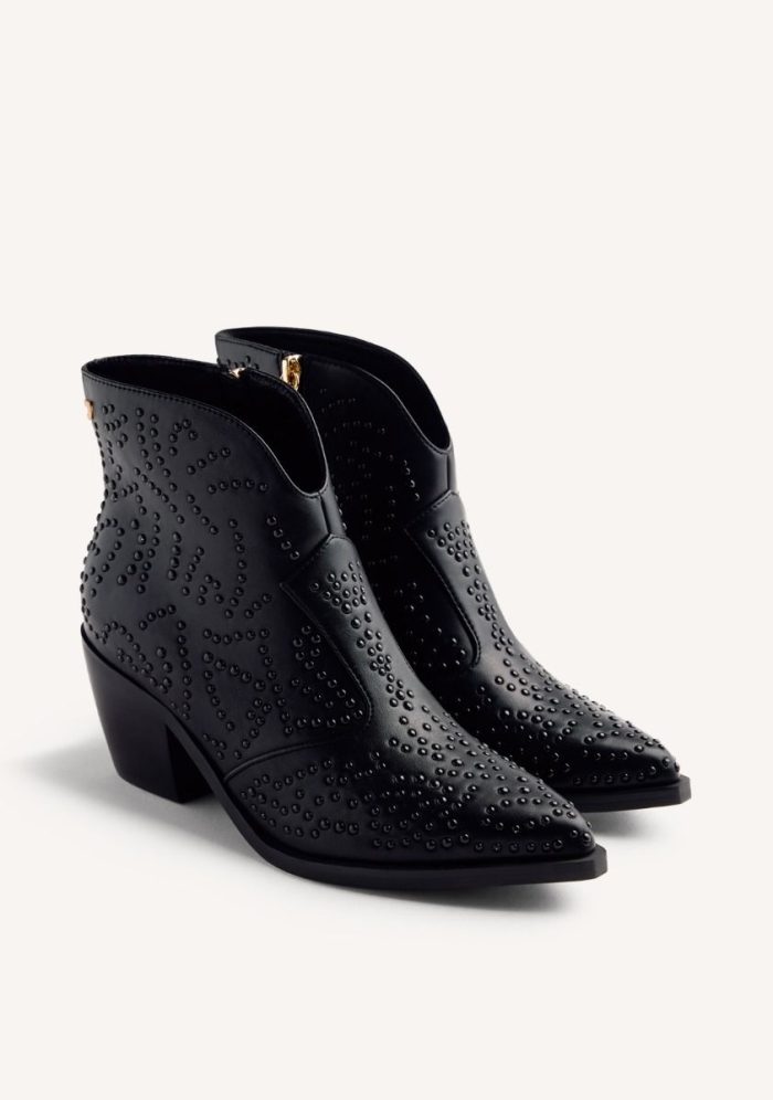 GIOSEPPO STUDDED ANIMAL PRINTBOY BOOTS SHELVIN