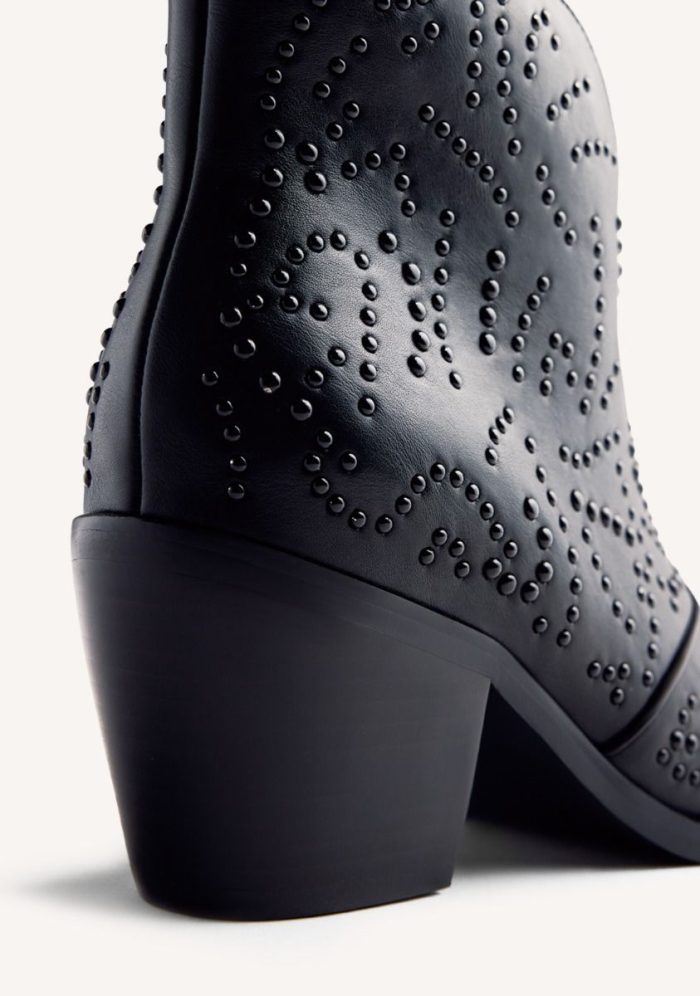 GIOSEPPO STUDDED ANIMAL PRINTBOY BOOTS SHELVIN