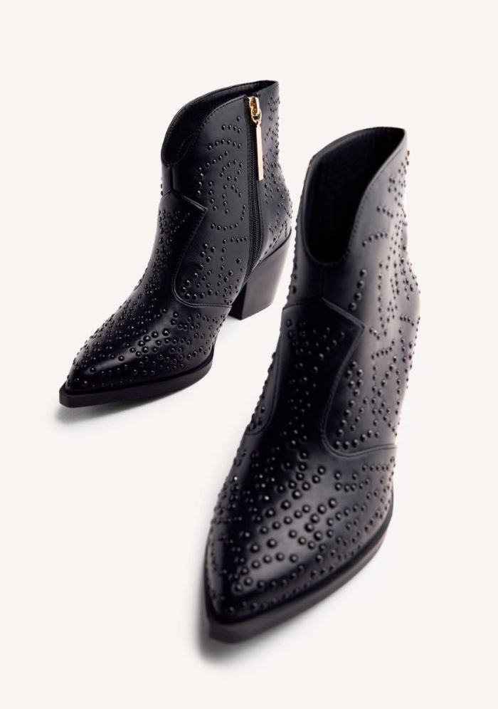 GIOSEPPO STUDDED ANIMAL PRINTBOY BOOTS SHELVIN