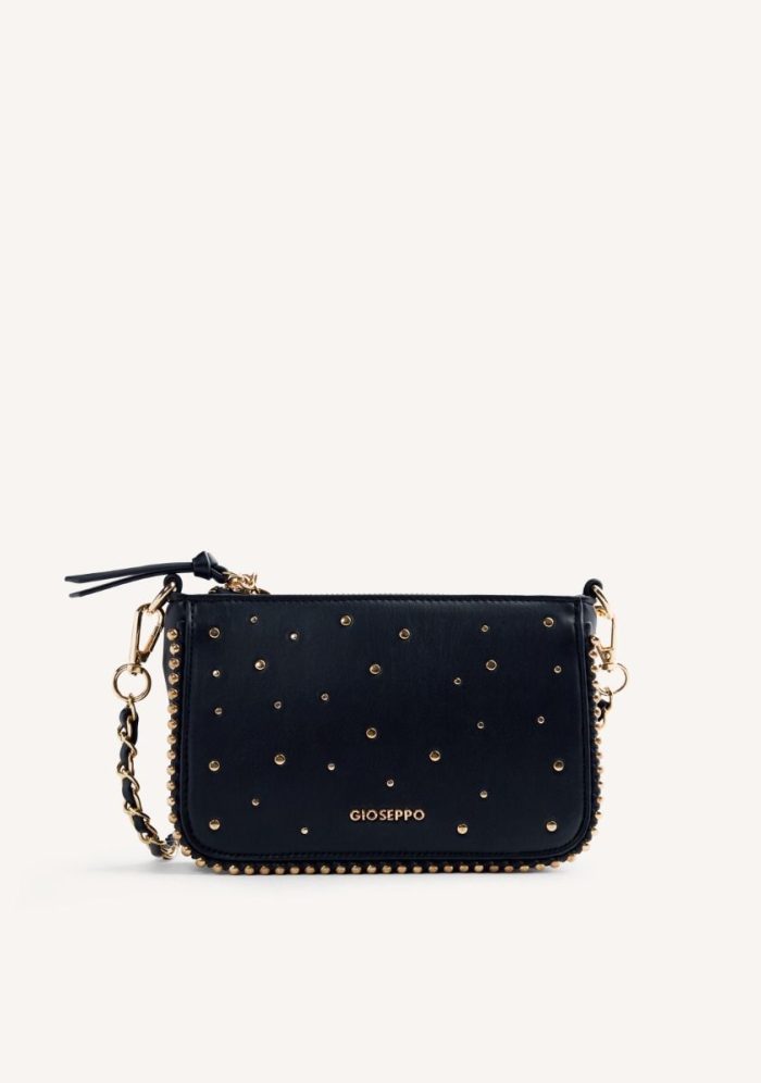 GIOSEPPO STUDDED SHOULDER BAG CLEMENS BLACK