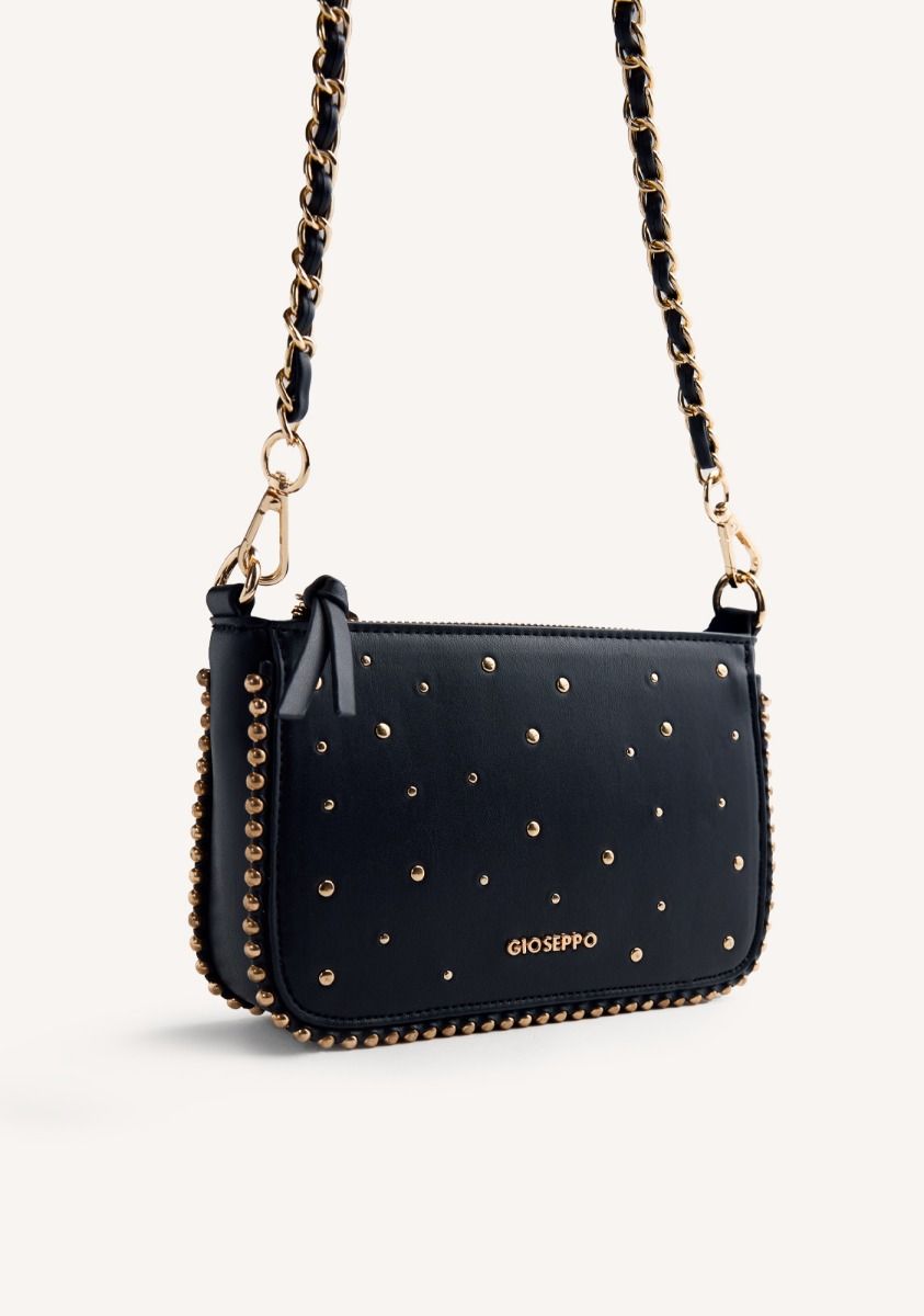 GIOSEPPO STUDDED SHOULDER BAG CLEMENS BLACK