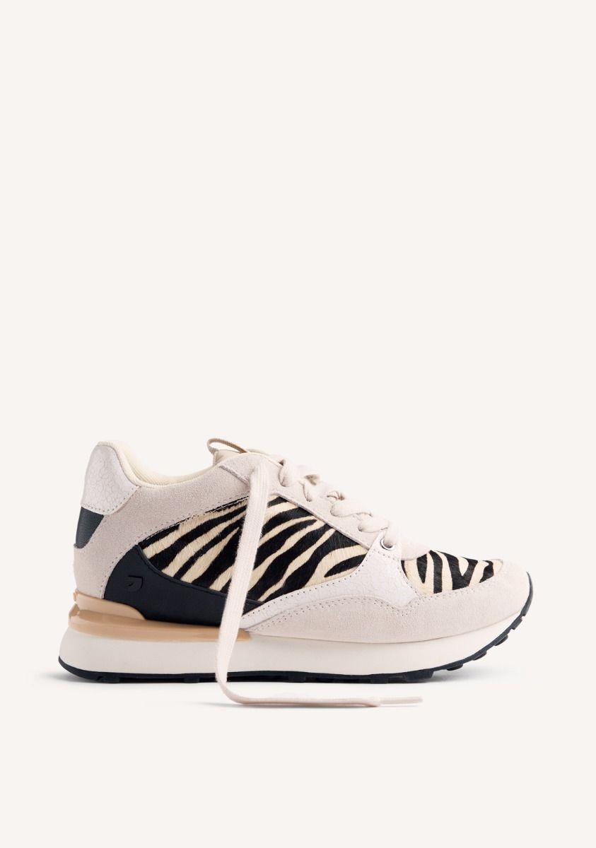 GIOSEPPO WEDGE ANIMAL PRINT LEATHER SNEAKERS BARODA
