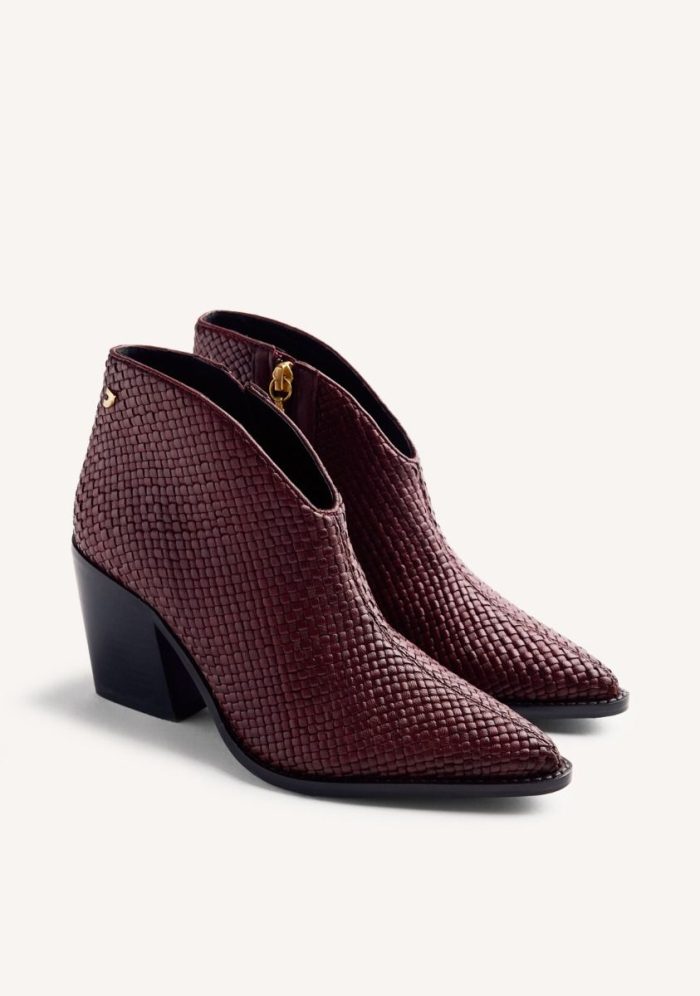 GIOSEPPO BRAIDED LEATHER BOOTS ERHARD