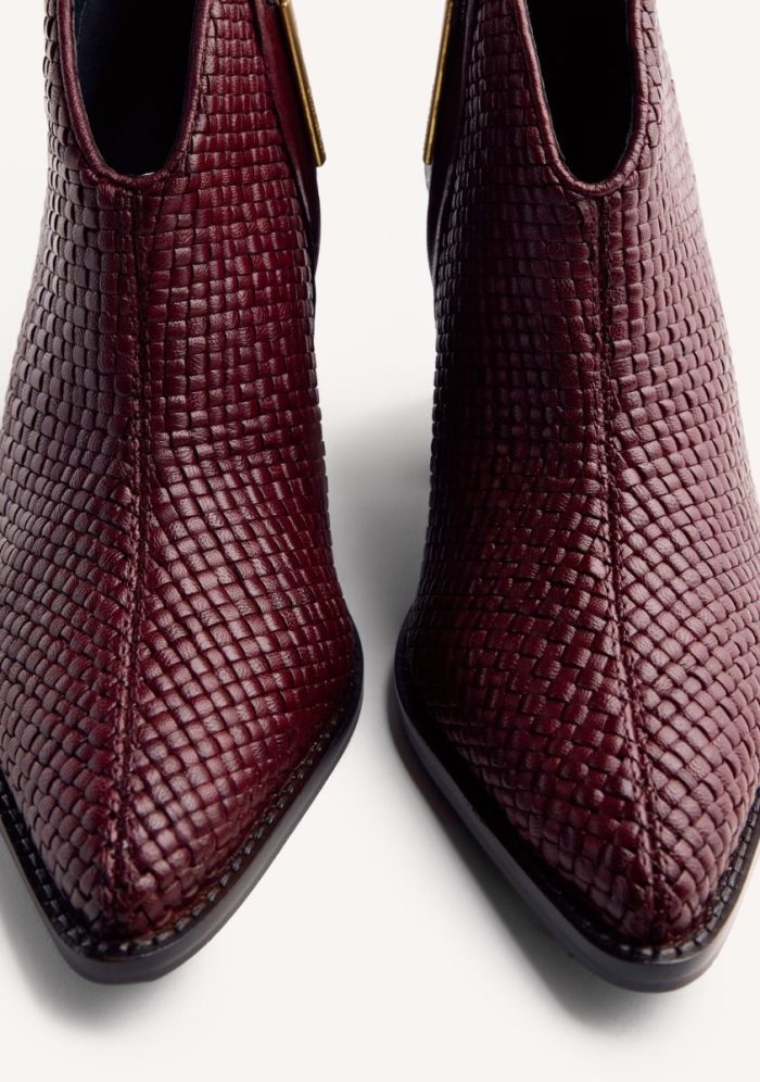 GIOSEPPO BRAIDED LEATHER BOOTS ERHARD