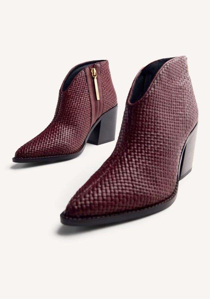 GIOSEPPO BRAIDED LEATHER BOOTS ERHARD