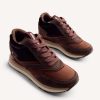 GIOSEPPO SATIN LEATHER WEDGE SNEAKERS LANDFALL