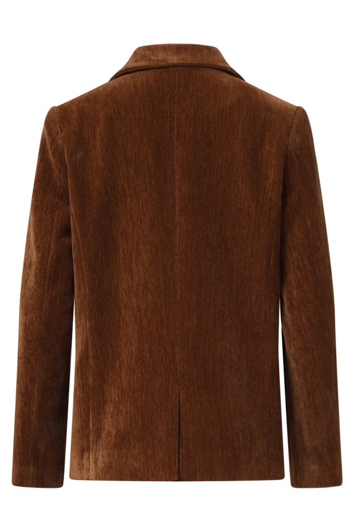 SMASHED LEMON RETRO CHIC BROWN BLAZER