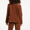 SMASHED LEMON RETRO CHIC BROWN BLAZER