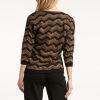 SMASHED LEMONZIG ZAG TOP WITH BLACK LUREX